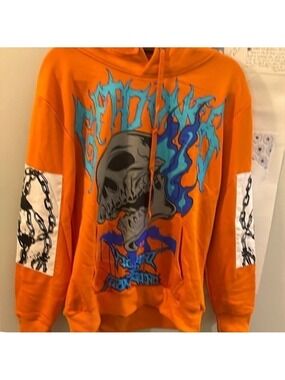 New GFTD Los Angeles Hoodie size Small pit to pit is 23 length 27.